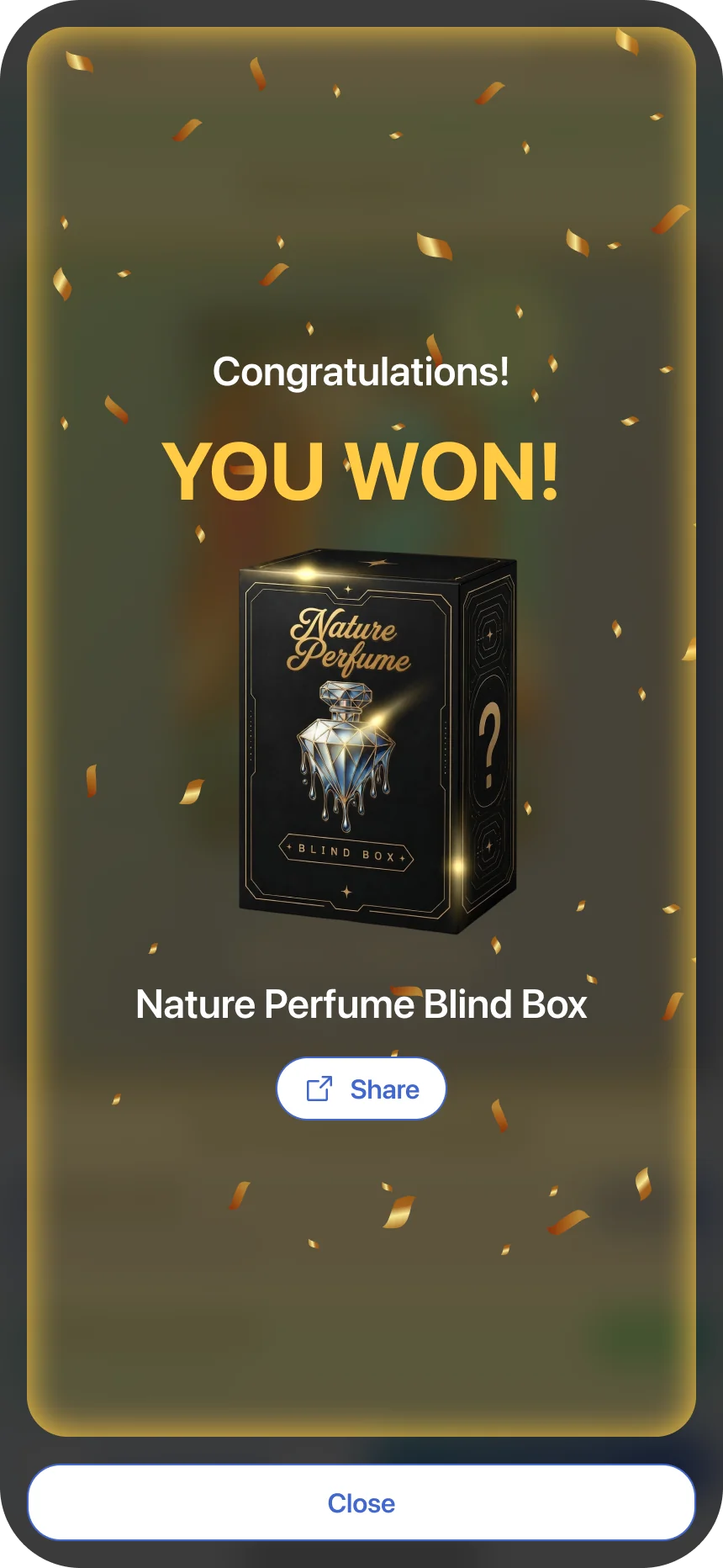 Verimie app — a drop claimed